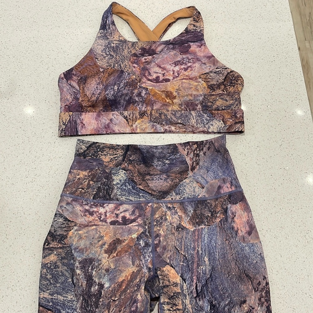 Fabletics Sports Bra and Leggings Workout Set